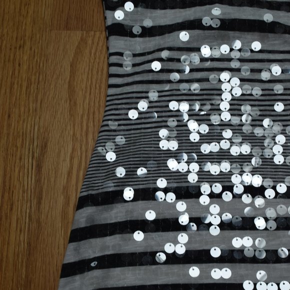 2 for $12:  Almost Famous Striped Tank with Sequins Detail in Women’s S - Picture 4 of 11